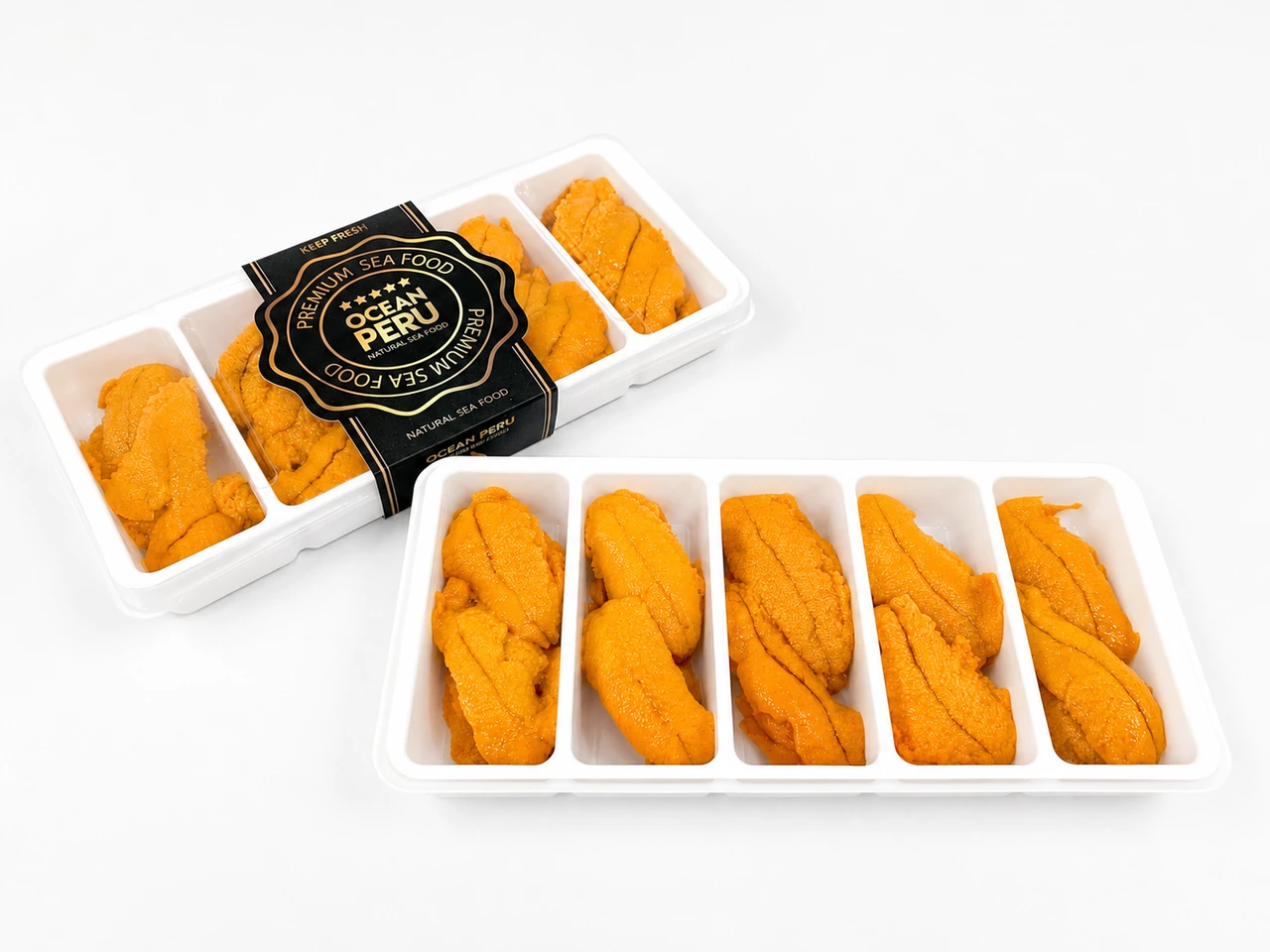 오션페루 페루산 우니 5칸 트레이 제품